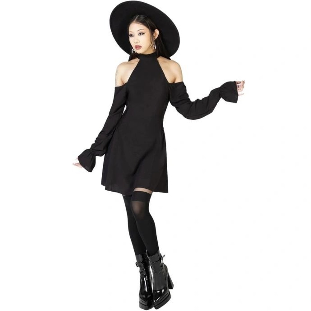 Killstar destiny awaits mini dress black cutout